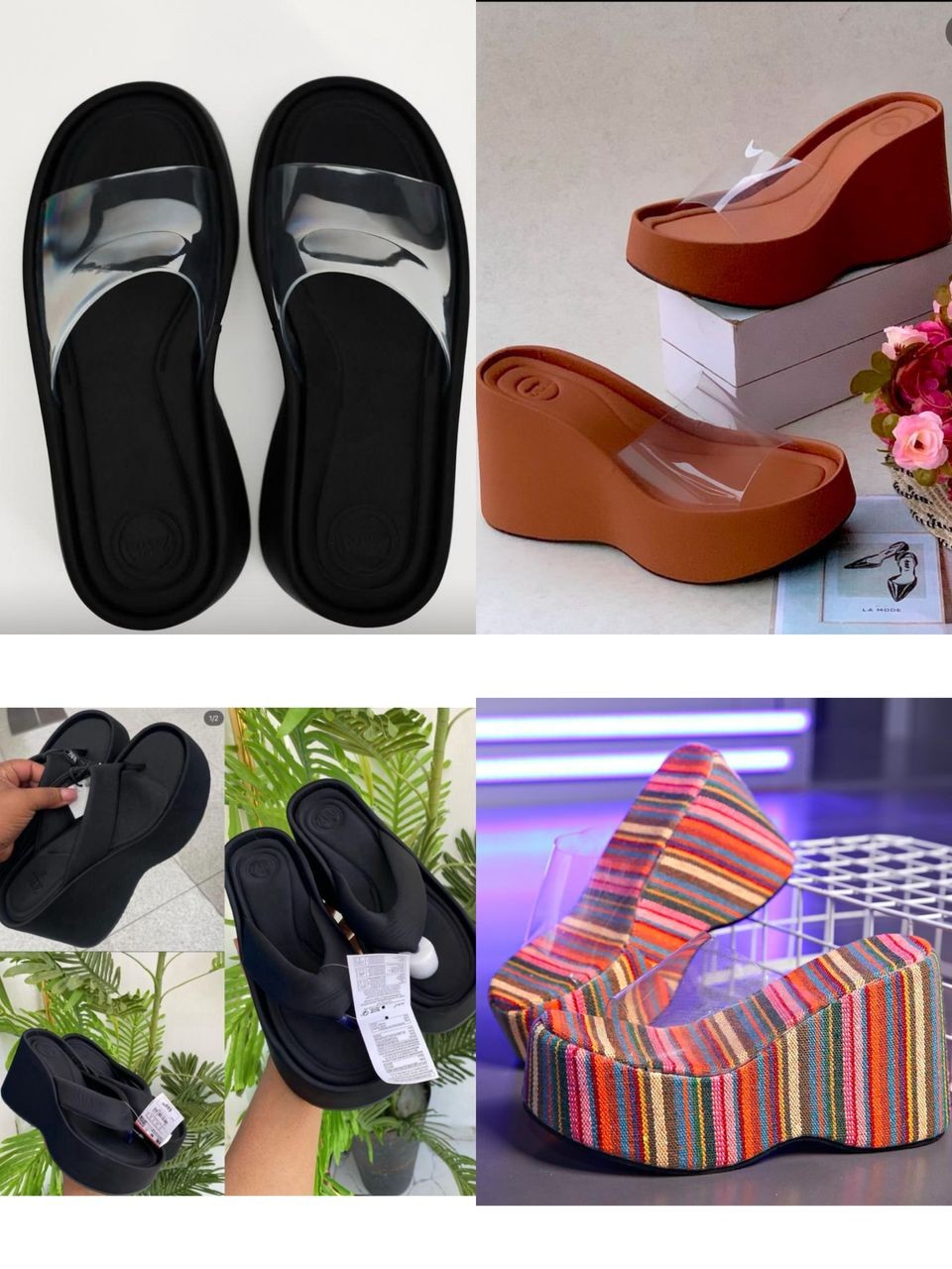 Transparent Platform Slippers – Abby’s Fashion Collection