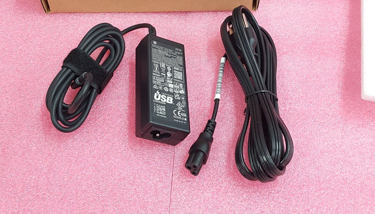 HP 45W USB-C LC Power Adapter (1MZ01AA)